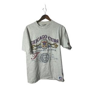 Vintage Chicago Cubs‎ Nutmeg Mills T Shirt Mens L Single Stitch Made in USA